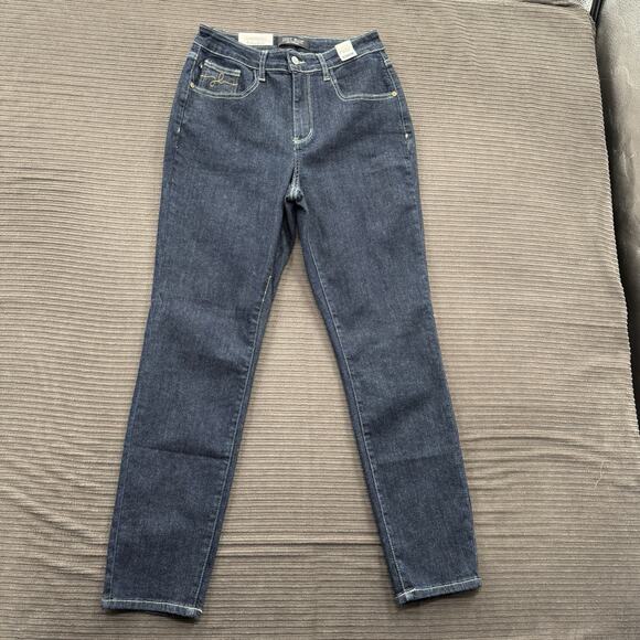 Judy Blue Mom Jeans Women 5/27 Blue Cotton High Rise Stretch Designer Comfort. - Picture 1 of 10